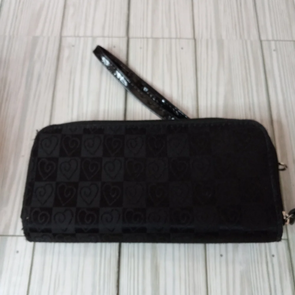 Y2K Heart Print Wallet Wristlet